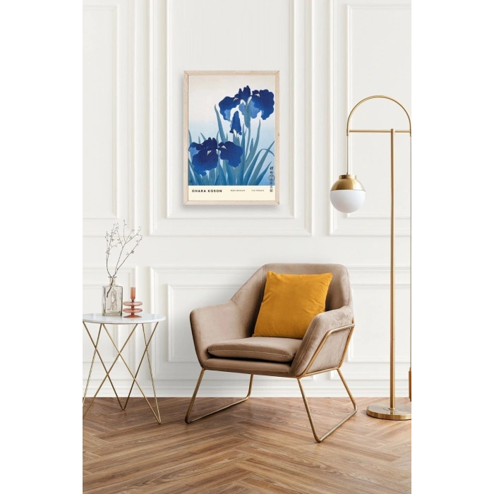 Ohara Koson Ahşap Çerçeveli Tablo 23 x 30