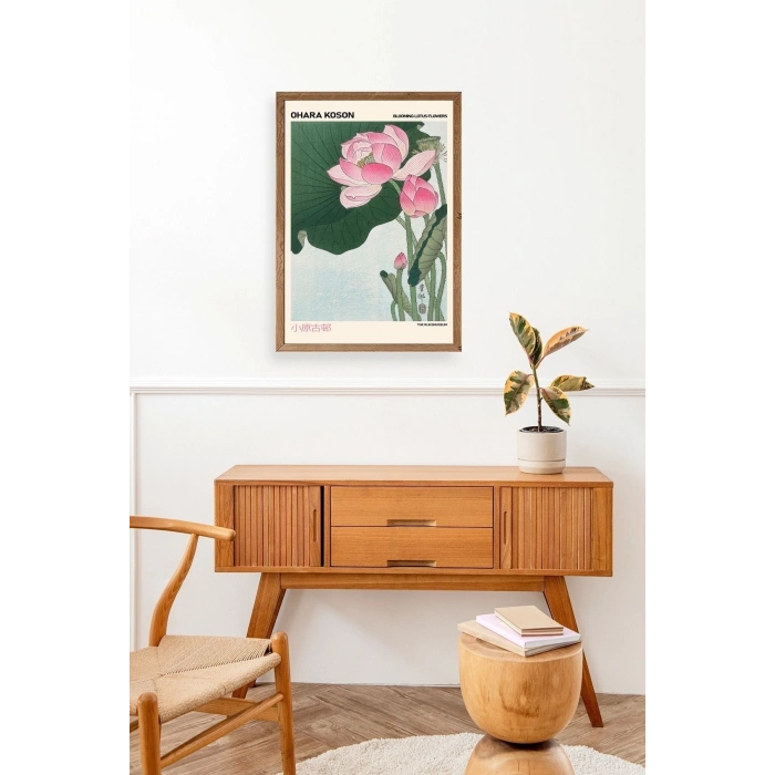 Ohara Koson Ahşap Çerçeveli Tablo 23 x 30