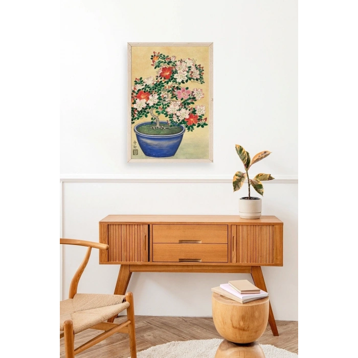 Ohara Koson Ahşap Çerçeveli Tablo 23 x 30