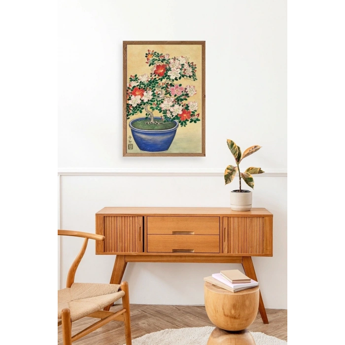 Ohara Koson Ahşap Çerçeveli Tablo 23 x 30