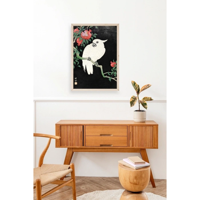 Ohara Koson Ahşap Çerçeveli Tablo 23 x 30