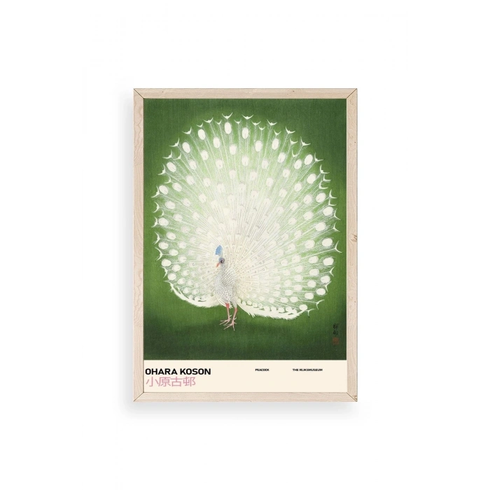 Ohara Koson Ahşap Çerçeveli Tablo 30 x 42