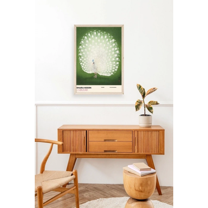 Ohara Koson Ahşap Çerçeveli Tablo 30 x 42