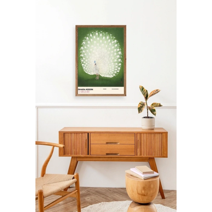 Ohara Koson Ahşap Çerçeveli Tablo 30 x 42