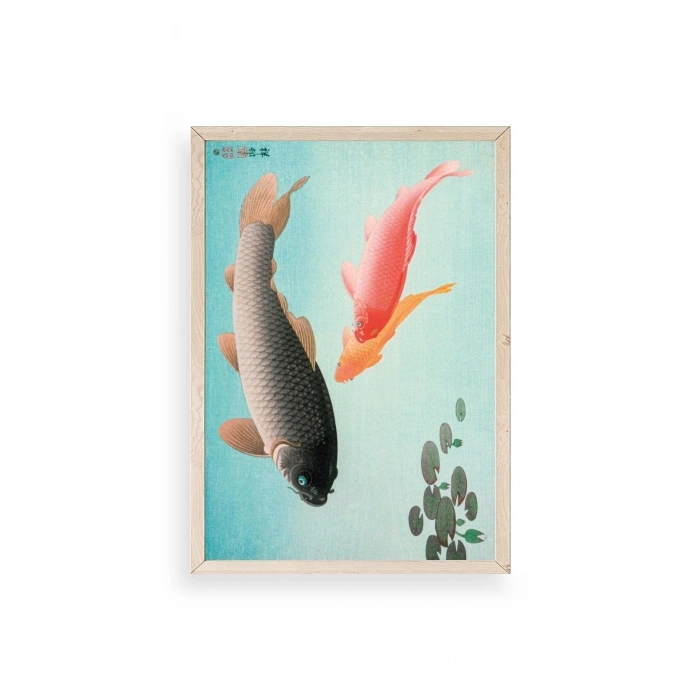 Ohara Koson Ahşap Çerçeveli Tablo 50 x 70