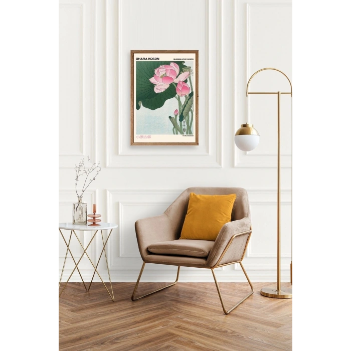 Ohara Koson Ahşap Çerçeveli Tablo 50 x 70