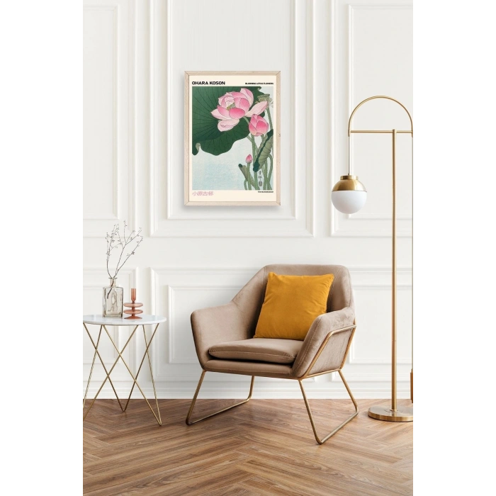 Ohara Koson Ahşap Çerçeveli Tablo 50 x 70