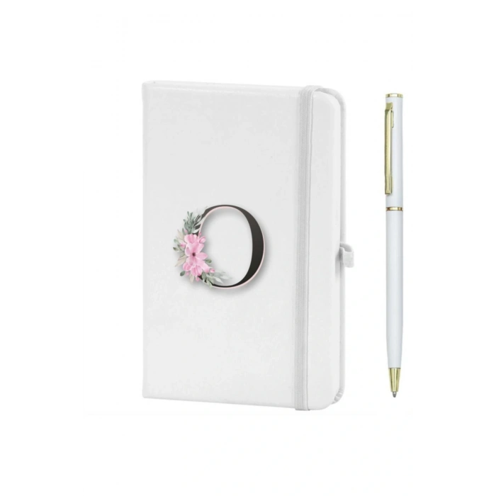 Öharfi Çiçek Desen Baskılı Defter