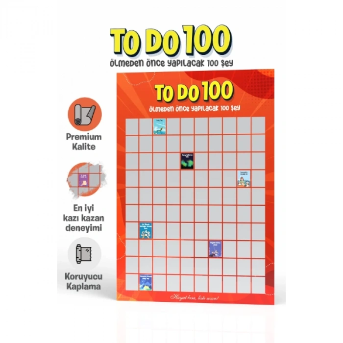 Ölmeden Önce Yapılacak 100 Şey - Kazı Kazan Posteri