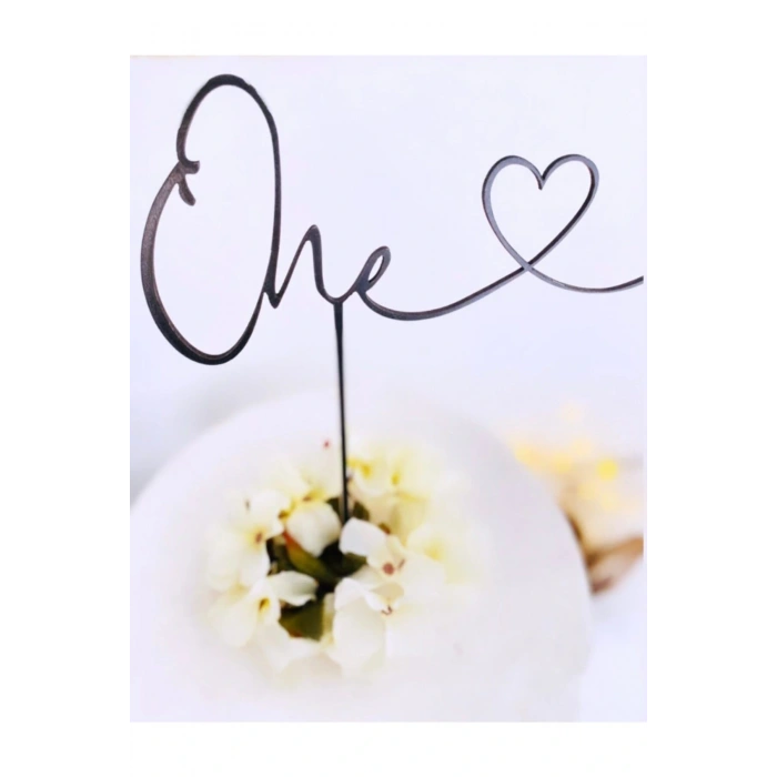 One Pasta Süsü Siyah Ahşap