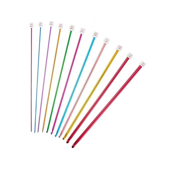 Örgü Tığ Metalize 25 Cm  9 Numara