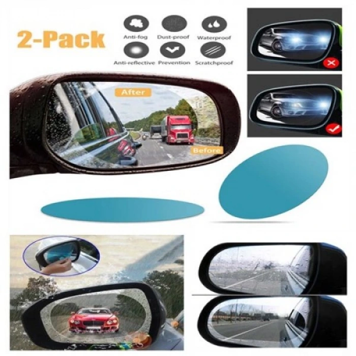 Auto Mirror Rain Slider Film 2 Pieces