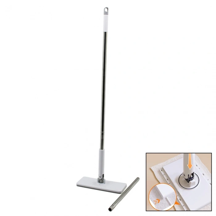 OTOMATİK BEZ DEĞİŞTİREN MOP SAP ÇEK=BEZ BIRAK - SAP İT=BEZ TUT 360° BAŞLIK=9.5X25CM- SAP:115CM (5365)