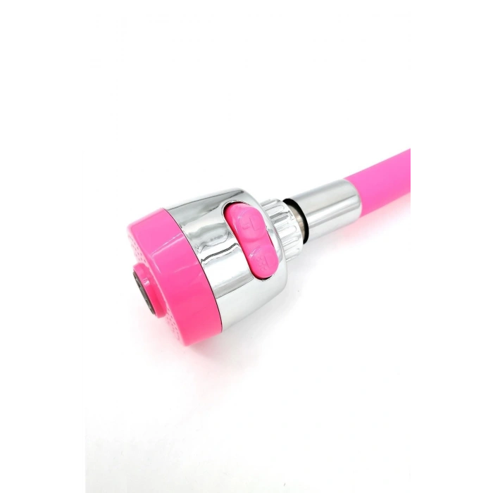 Economical Tap Hose with Movable Head and Spout Pink (5365)