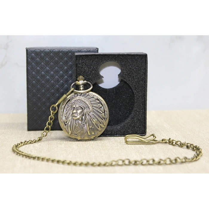 Special Boxed Native American Pocket Watch