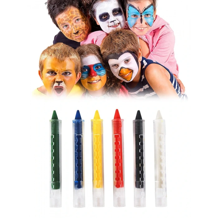 Clown Face Painting Set Pen Makeup Painting Set 6 Colors (5365)