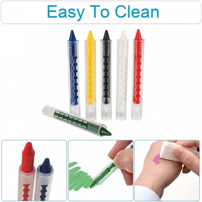 Clown Face Painting Set Pen Makeup Painting Set 6 Colors (5365)