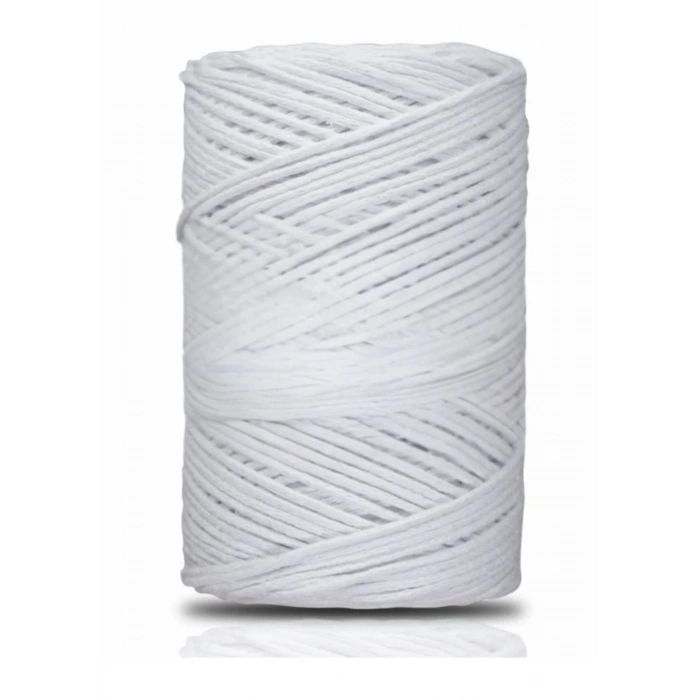 Pamuk Makrome 2 Mm Beyaz