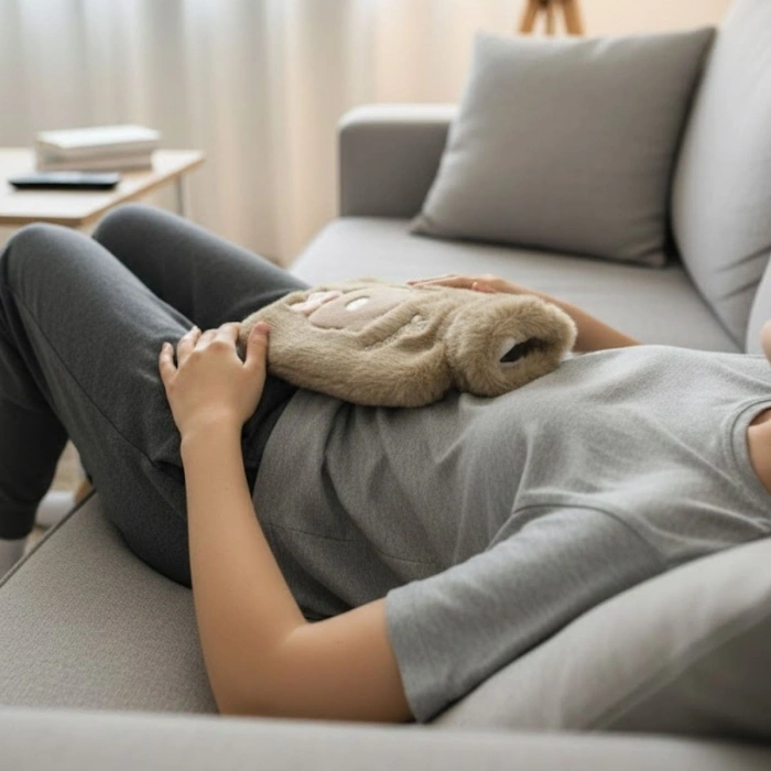 Papyonlu Ayıcıklı Kahverengi Figürlü Peluş Sıcak Su Torbası 1 Lt – Yumuşak Kılıf, Uzun Süre Sıcak Tutan Termal Su Torbası (5365)