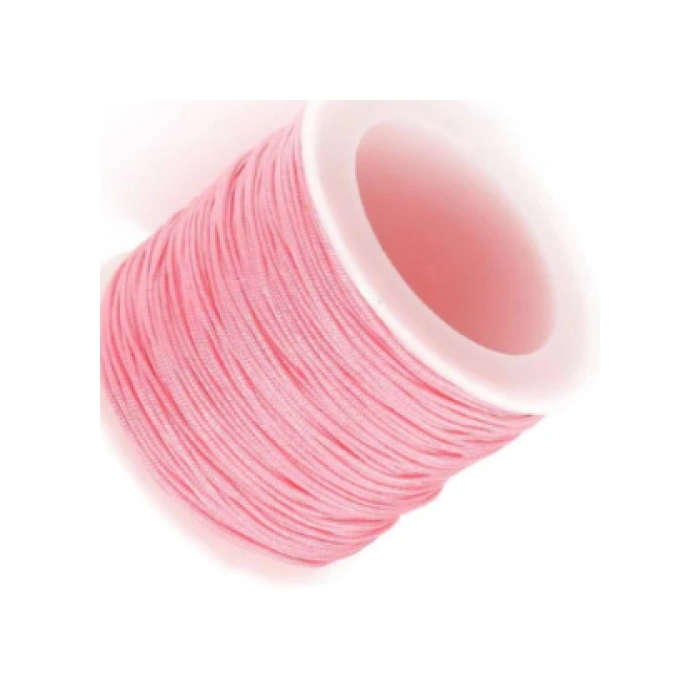 Paraşüt İpi, Bileklik-kolye Örgü İpi 1 Mm 50 Metre Pembe