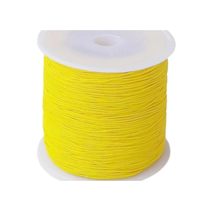 Paraşüt İpi, Bileklik-kolye Örgü İpi 1 Mm 50 Metre Sarı