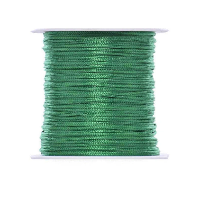 Paraşüt İpi, Bileklik-kolye Örgü İpi 1 Mm 50 Metre Yeşil