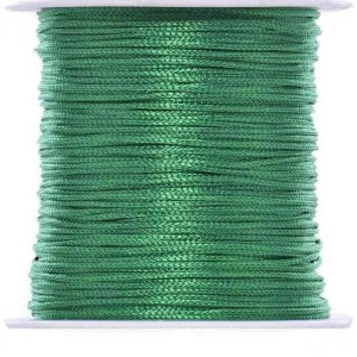 Paraşüt İpi, Bileklik-kolye Örgü İpi 1 Mm 50 Metre Yeşil