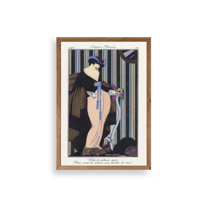 Paris Kostümleri Ahşap Çerçeveli Tablo 17 x 23