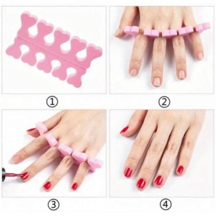 Разделитель для пальцев из спонжа для маникюра и педикюра 5 ШТ