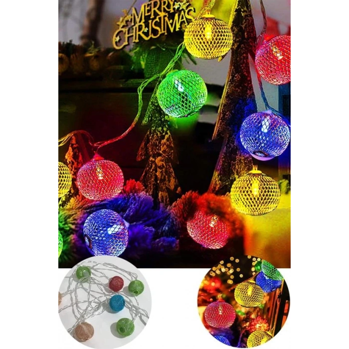 Parti ve Özel Gün Dekorasyonu Top Led Kandil Şeklinde Aydınlatma (5365)