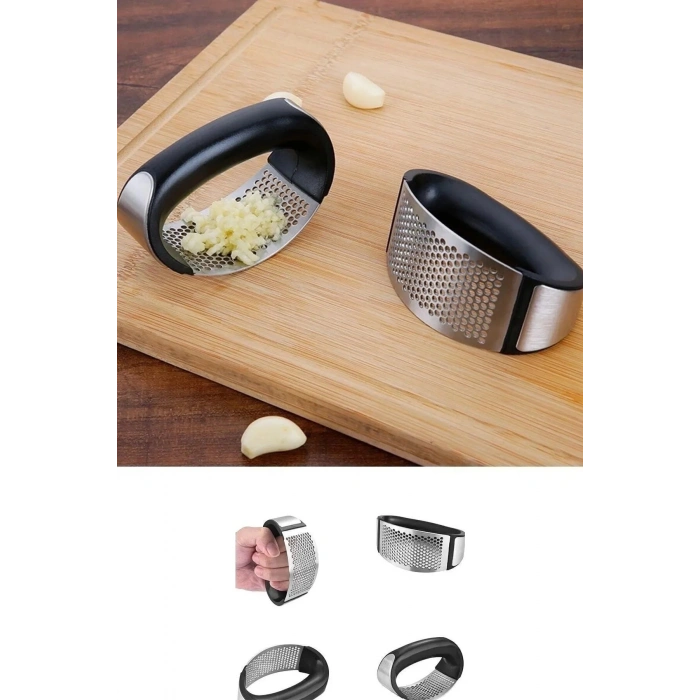 Stainless Steel Garlic Crusher Press Chopper Slicer Tool