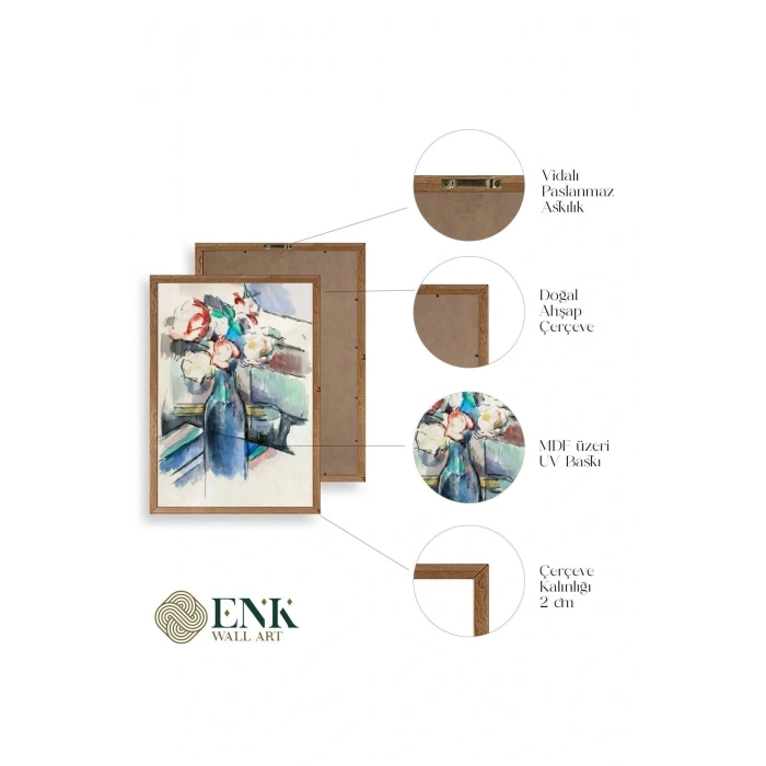 Paul Cézanne Ahşap Çerçeveli Tablo 30 x 42