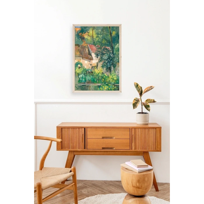 Paul Cezenne Kalender Ahşap Çerçeveli Tablo 17 x 23