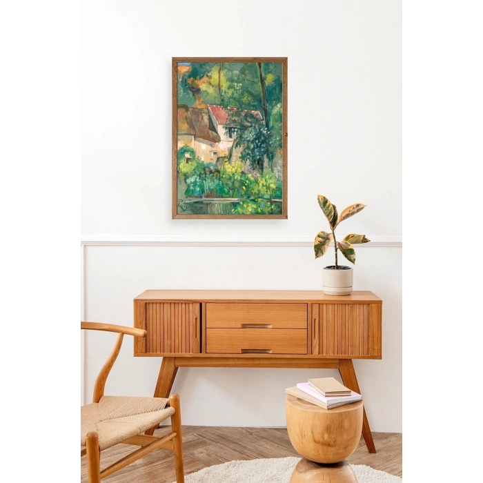 Paul Cezenne Kalender Ahşap Çerçeveli Tablo 50 x 70