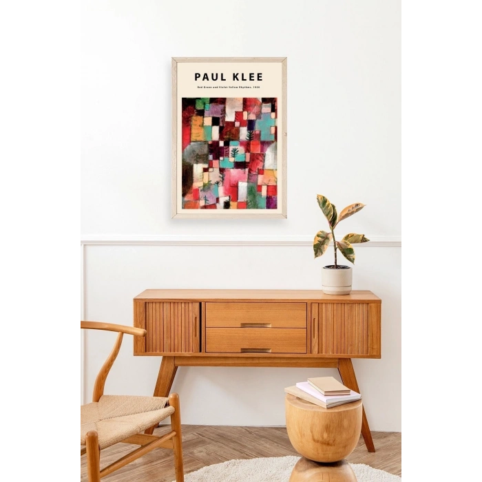 Paul Klee Ahşap Çerçeveli Tablo 17 x 23