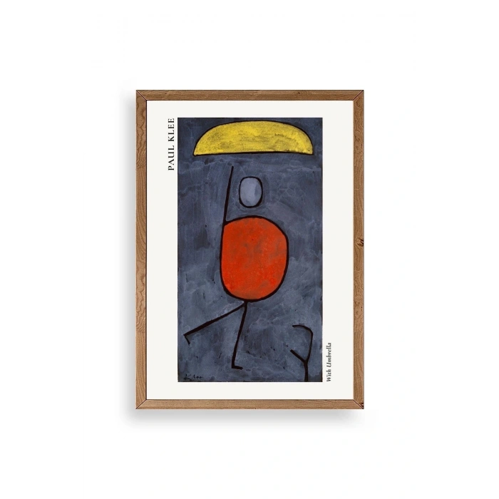 Paul Klee Ahşap Çerçeveli Tablo 23 x 30