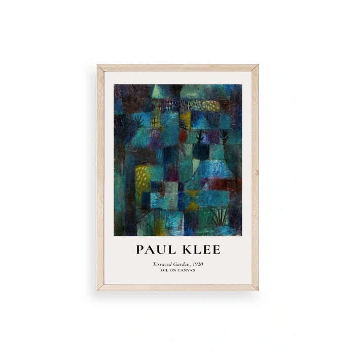 Paul Klee Ahşap Çerçeveli Tablo 23 x 30