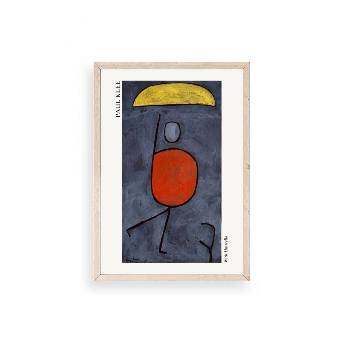 Paul Klee Ahşap Çerçeveli Tablo 30 x 42