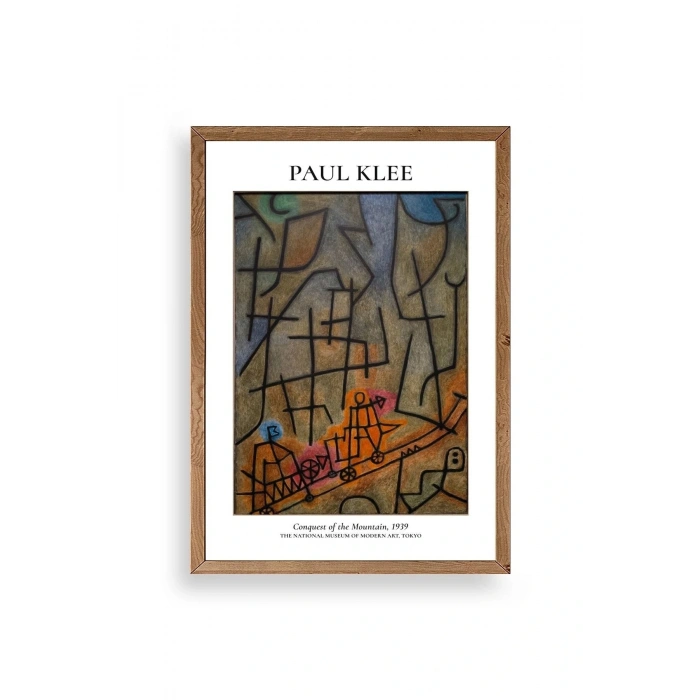 Paul Klee Ahşap Çerçeveli Tablo 30 x 42