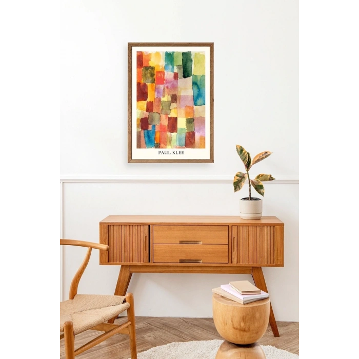 Paul Klee Ahşap Çerçeveli Tablo 30 x 42