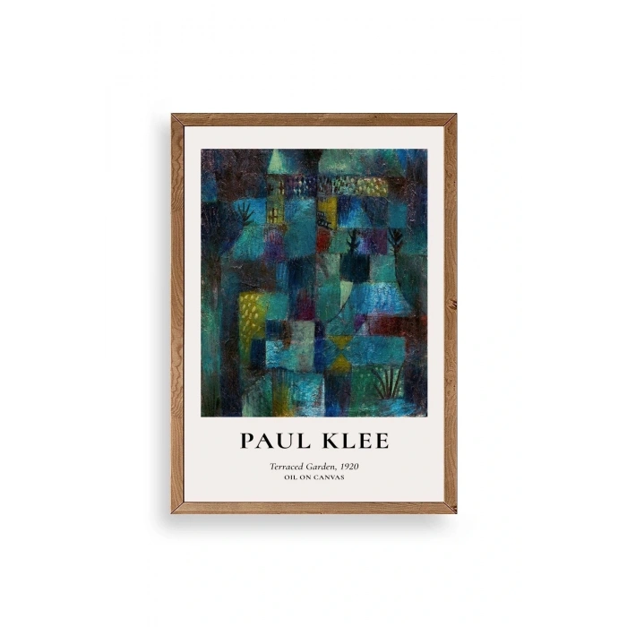 Paul Klee Ahşap Çerçeveli Tablo 50 x 70