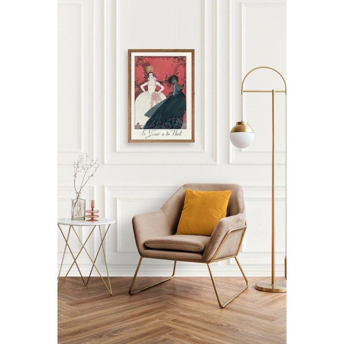 Paulette Duval Ahşap Çerçeveli Tablo 30 x 42