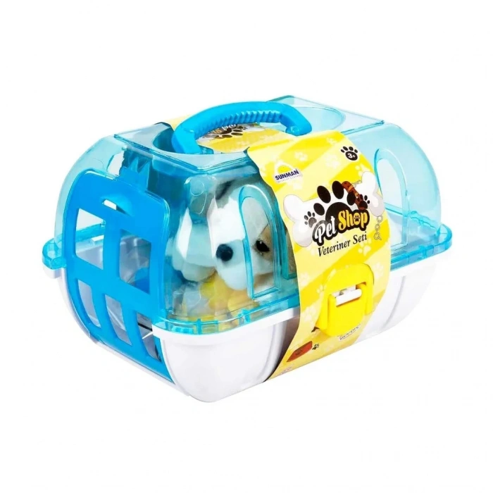 Peluş Köpek Veteriner Seti Çantalı 1 Adet