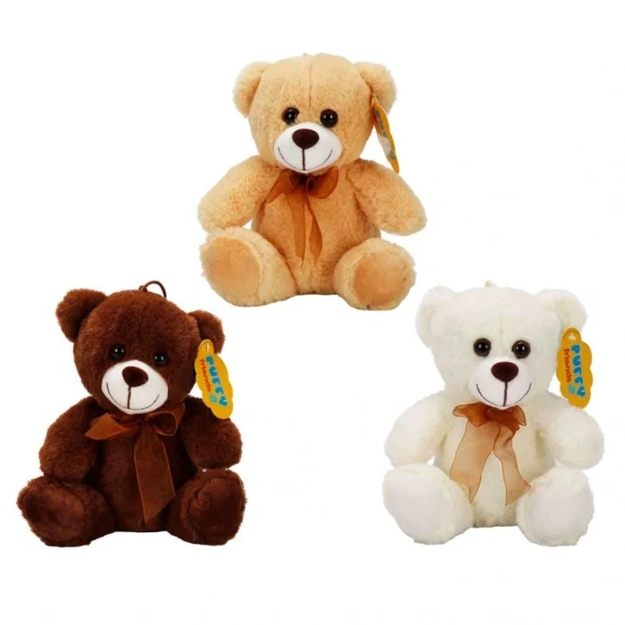 Peluş Oturan Kurdeleli 21 Cm 2 Adet