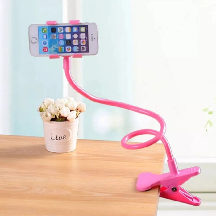 Pembe Renk Akrobat Telefon Tutucu Oynar Başlıklı