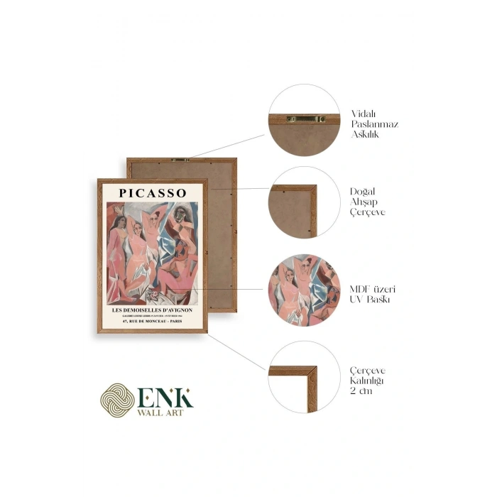 Picasso Ahşap Çerçeveli Tablo 23 x 30