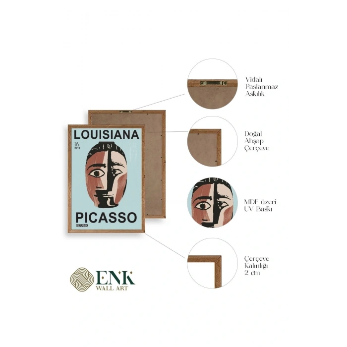 Picasso Ahşap Çerçeveli Tablo 23 x 30