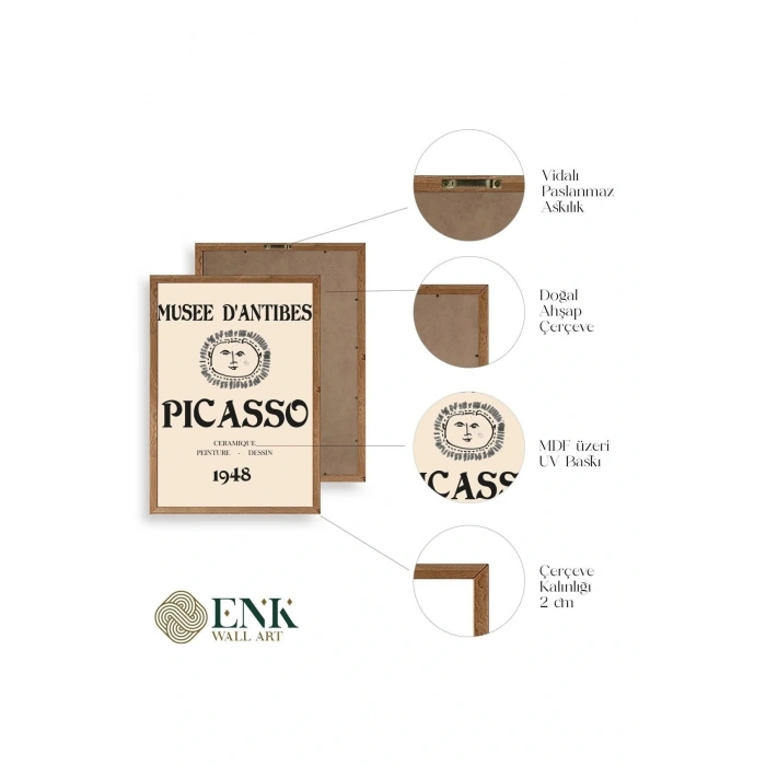 Picasso Ahşap Çerçeveli Tablo 23 x 30