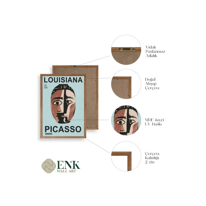 Picasso Ahşap Çerçeveli Tablo 30 x 42