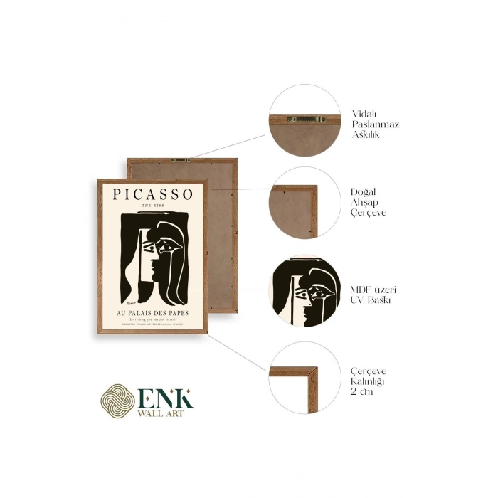 Picasso Ahşap Çerçeveli Tablo 30 x 42